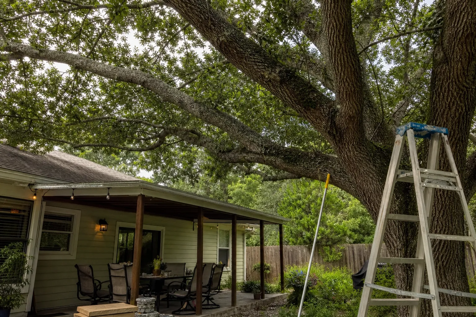 Inspect the Oak Before Choosing a Cutting Plan in Florida Editorial illustration of Inspect the Oak Before Choosing a Cutting Plan in Florida