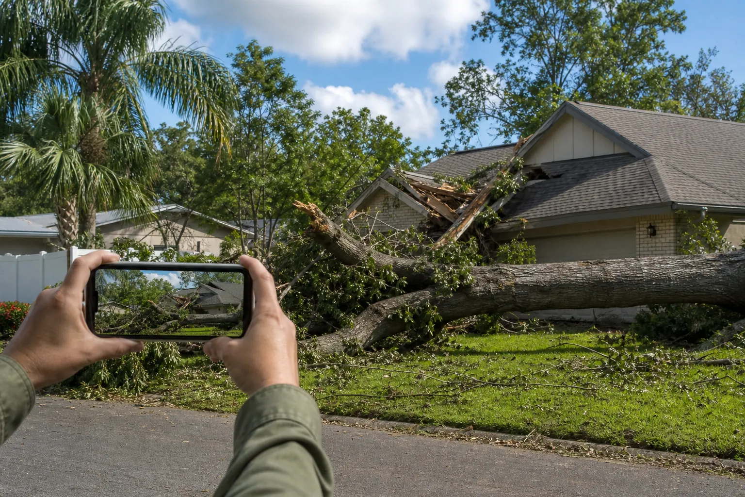 Editorial illustration of Capture Wide Views and Specific Damage in Florida