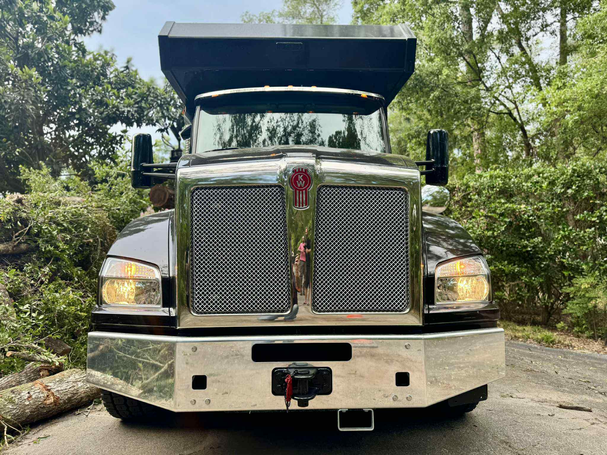 Grapple truck land clearing in Volusia County