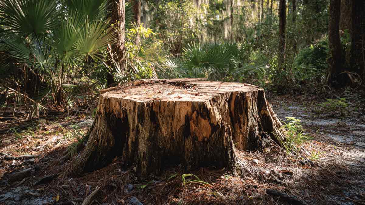 Stump grinding in Daytona Beach FL