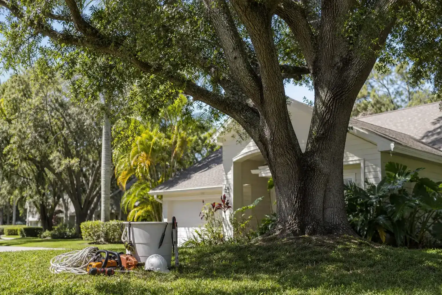 Mature Florida tree in a residential yard illustrating why tree care matters for daytona beach homes