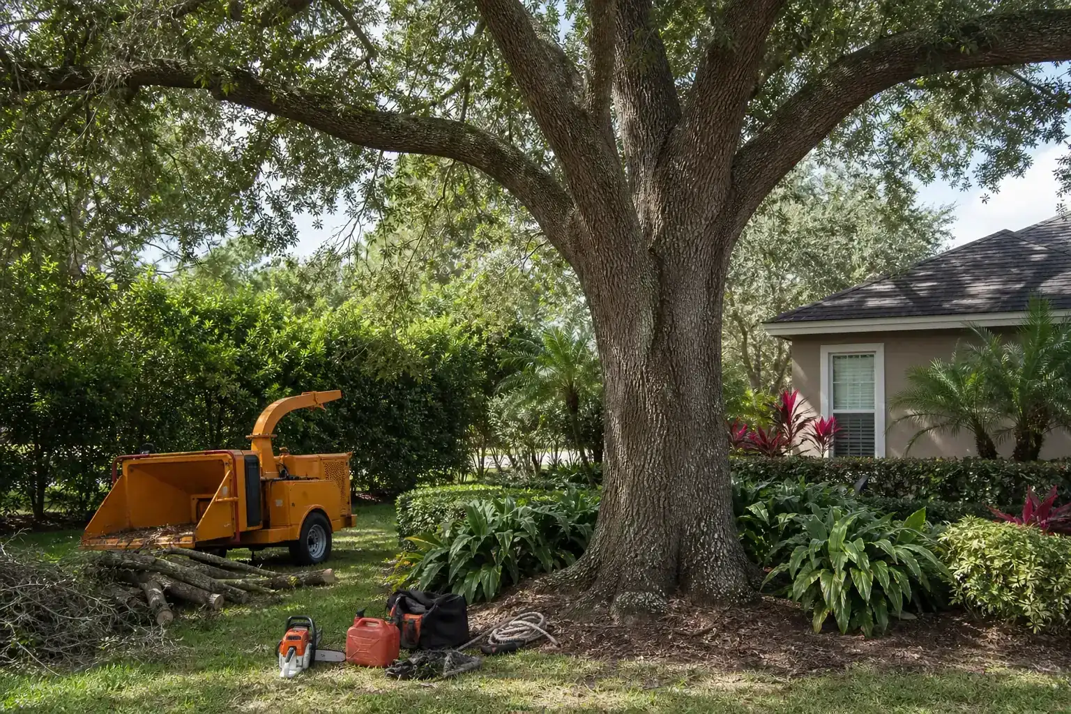 Mature Florida tree in a residential yard illustrating understanding emergency tree removal services in south daytona, fl Mature Florida tree in a residential yard illustrating understanding emergency tree removal services in south daytona, fl