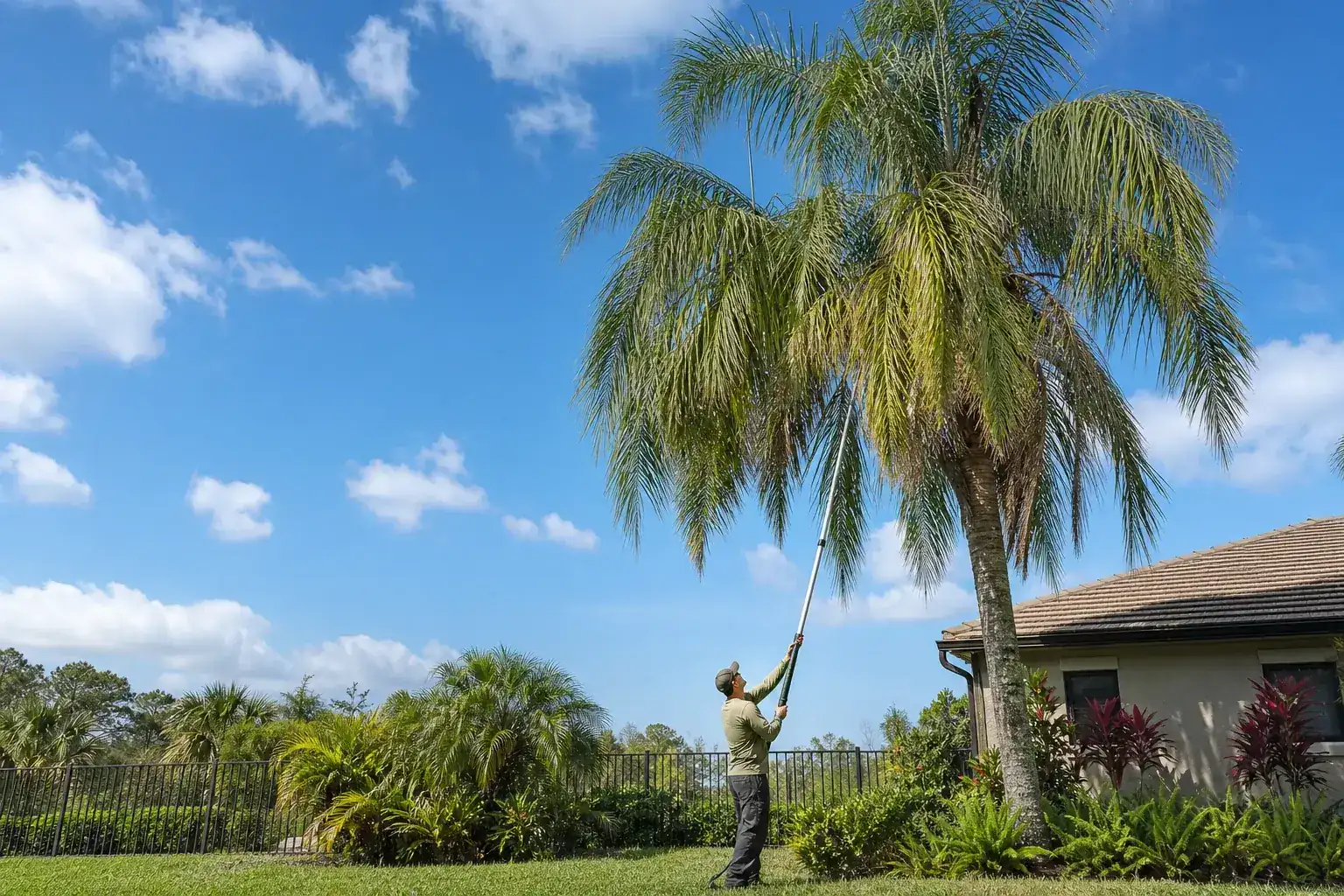 Palm trees in a Central Florida yard for hoa tree service planning in palm coast: a practical guide