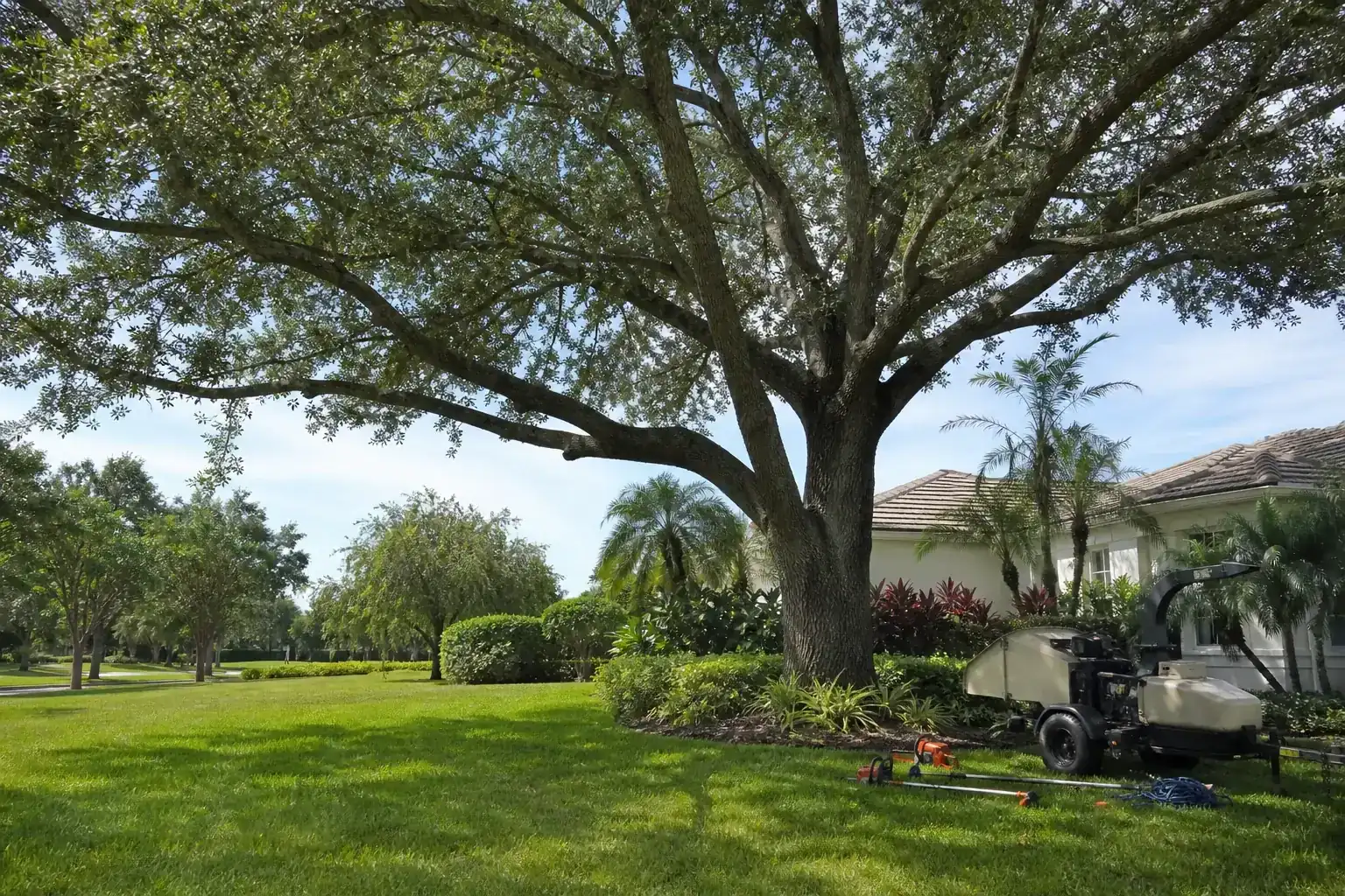 Mature Florida tree in a residential yard for hoa tree service planning in volusia county: what you need to know