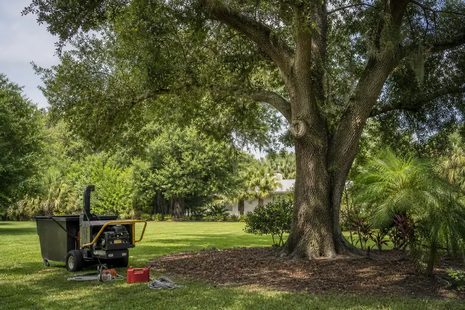 Mature Florida tree in a residential yard during a discussion of key benefits for developers in oak hill, fl Mature Florida tree in a residential yard during a discussion of key benefits for developers in oak hill, fl
