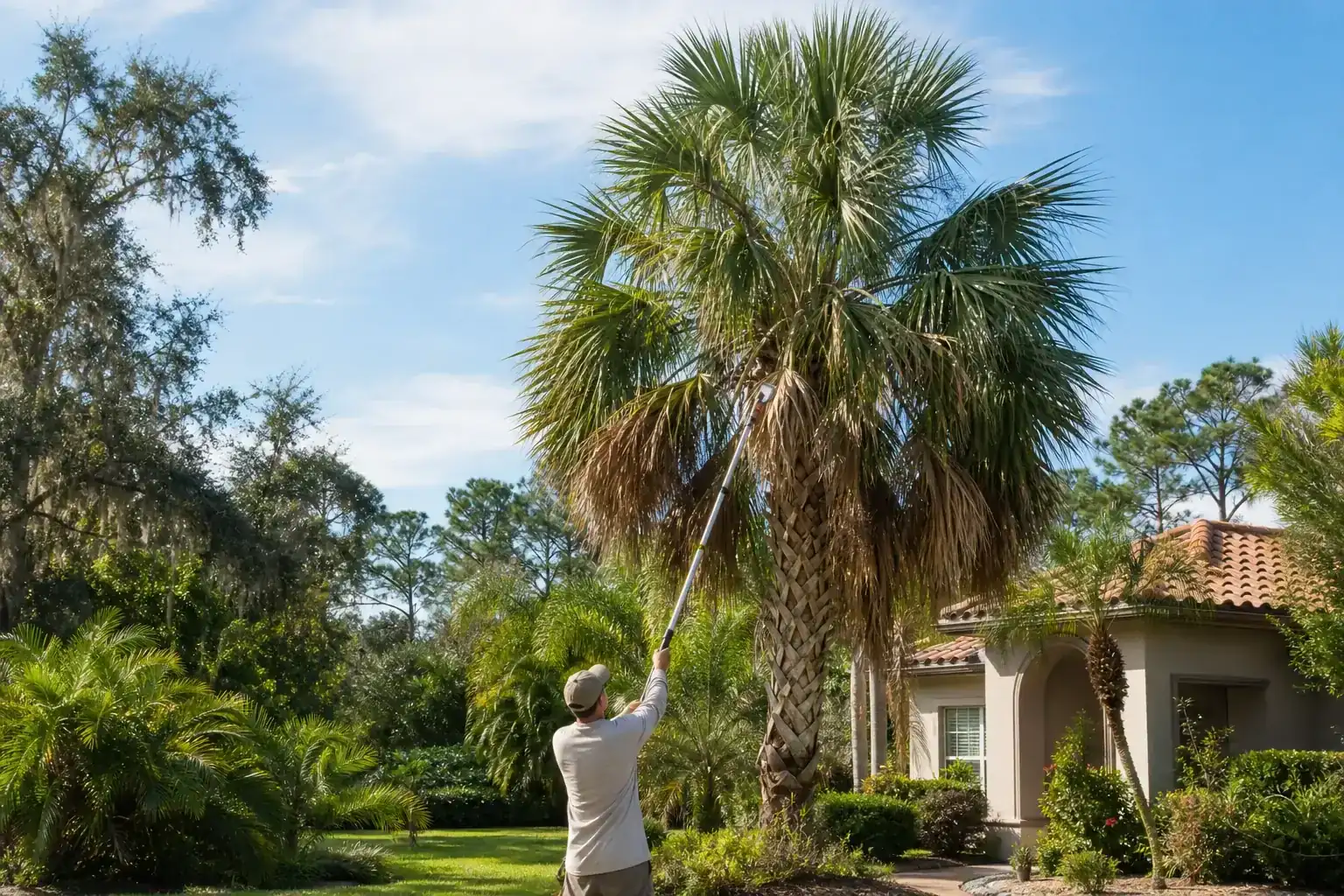 Palm trees in a Central Florida yard for tree inspection before property sale in palm coast: what homeowners need to know Palm trees in a Central Florida yard for tree inspection before property sale in palm coast: what homeowners need to know