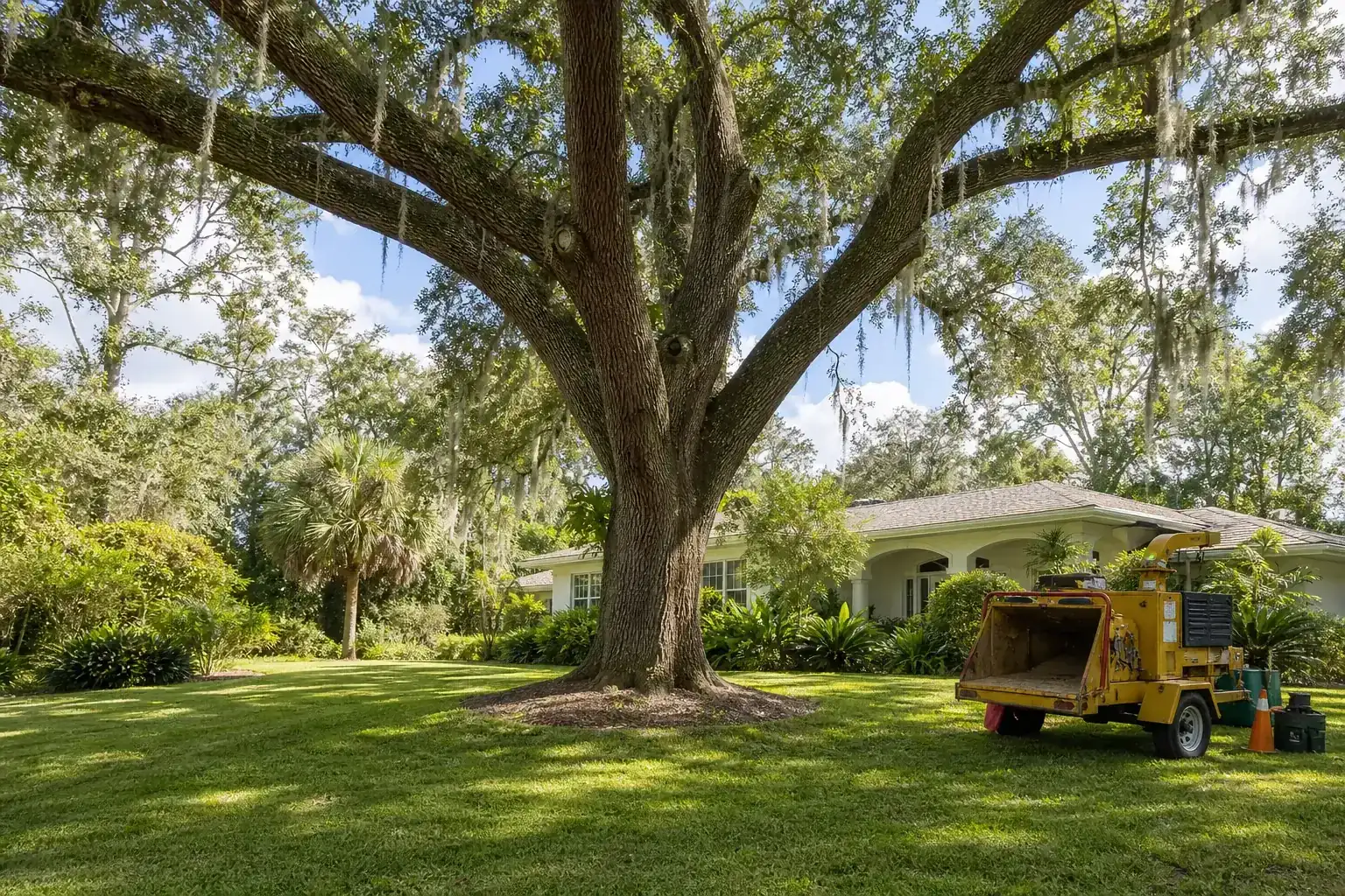 Mature Florida tree in a residential yard for tree removal orange city fl | licensed & insured Mature Florida tree in a residential yard for tree removal orange city fl | licensed & insured