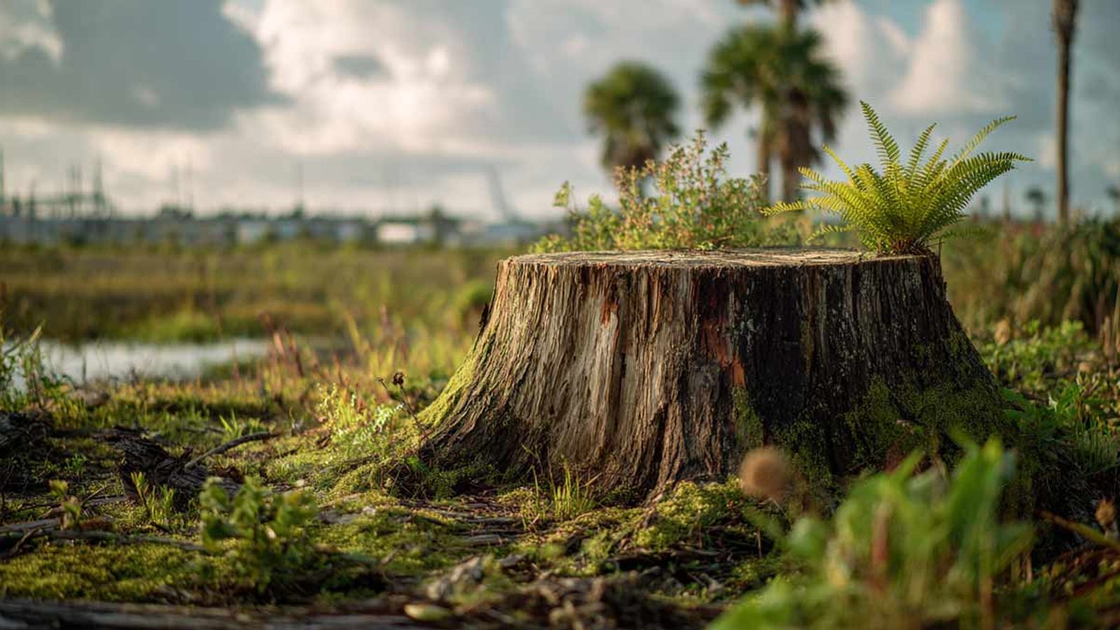 Stump Grinding in Pensacola, FL - tree-care scene Tree-care scene supporting stump grinding in Pensacola, FL
